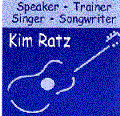 logo of kim ratz motivational speaker trainer singer songwriter author